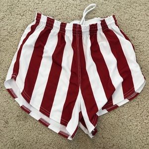 INDIANA UNIVERSITY CANDY STRIPE SHORTS